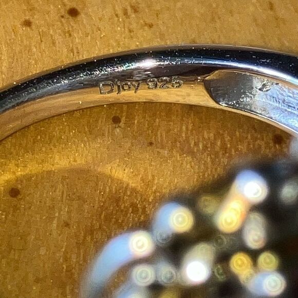 Natural Red Garnet Sterling Silver Ring Size 8 - Picture 6 of 9